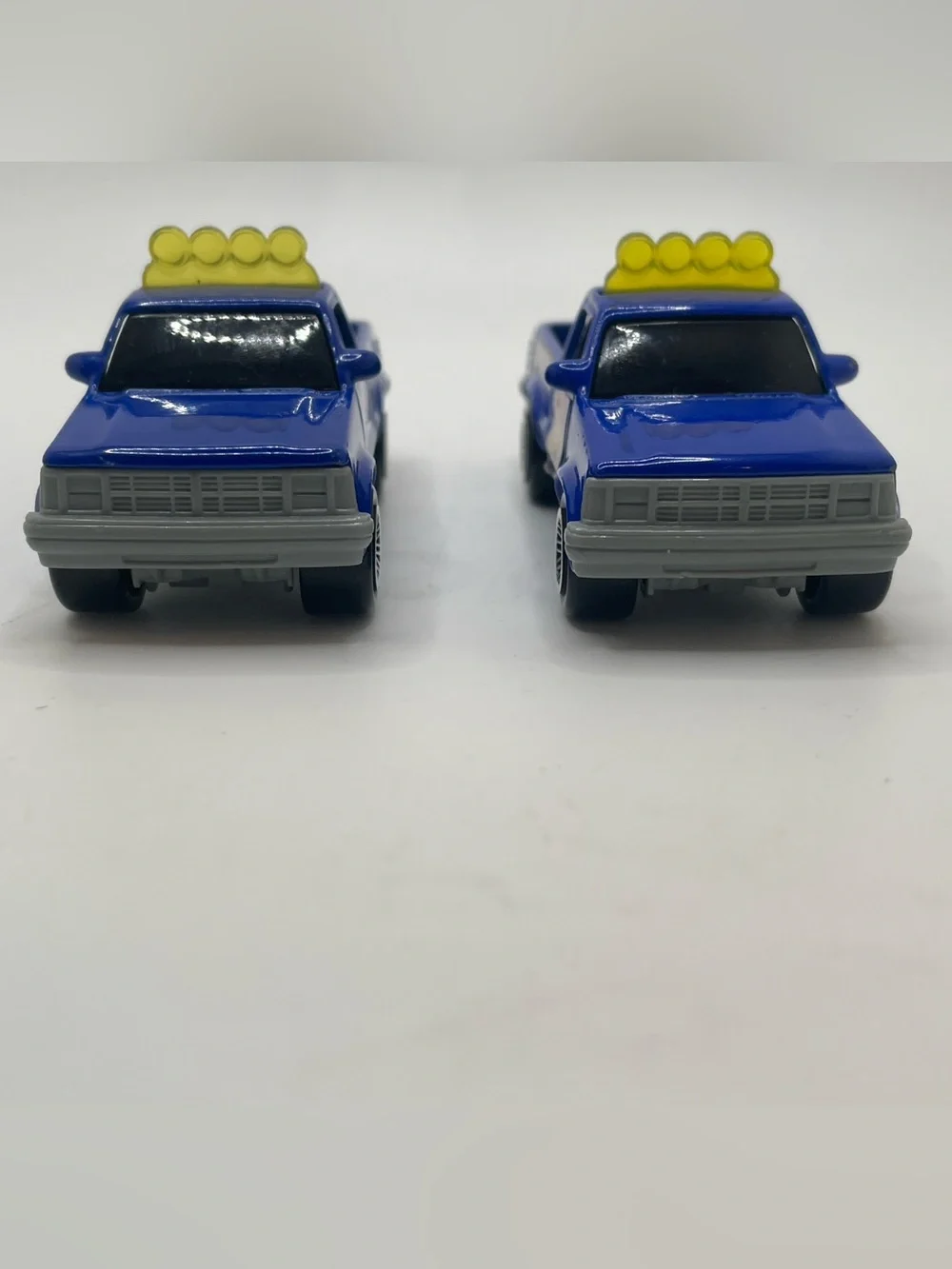 2 Matchbox McDonalds Texas Marshall Blue Dodge Dakota Pickup Trucks, Happy Meal